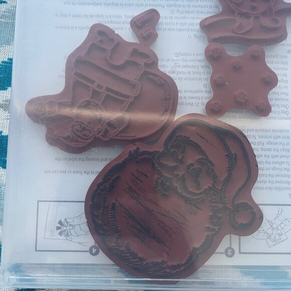 Stampin' Up! Jolly Old Saint Nick Clear Mount Cling Stamps, Set of 6 Stamps - Picture 7 of 7